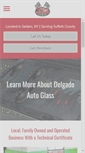 Mobile Screenshot of delgadoautoglass.com