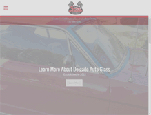 Tablet Screenshot of delgadoautoglass.com